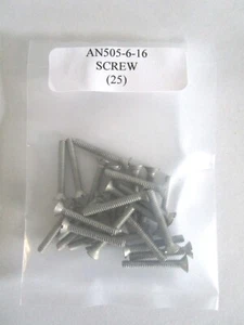 AN505-6-16 Tornillo avellanado plano 6-32 x 1" ranurado - Lote de 25 - Imagen 1 de 4