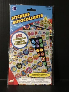 392 School Reward Stickers Iridescent Foil & Sparkle 6 Sheets New - Picture 1 of 2