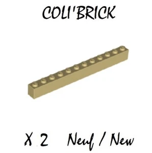Lego 6112 - 2x Steine / Brick 1x12 - beige / hellbraun - New Neu - Bild 1 von 1