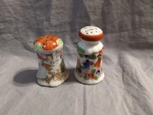 Vintage Japanese Geisha Themed Salt & Pepper Shakers, Ceramic - PRE-OWNED - Picture 1 of 7