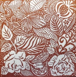 4 x EINZELNE PAPIERSERVIETTENTISCH einfarbig Garten braun DECOUPAGE BASTELN - 127 - Bild 1 von 2