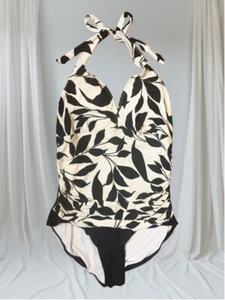 Women's White Stag Swimsuit Black & White - Picture 1 of 5