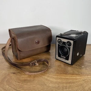 Vintage Kodak Box Brownie Six-20 Model E Camera Canvas Carry Case Prop Display - Picture 1 of 24