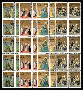 S41543 Dealer Stock Vatican 1987 S.Augustine 4v (X10 Sets) - Picture 1 of 1