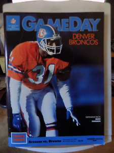 Denver Broncos vs. Cleveland Browns GameDay Program Nov 13, 1988
