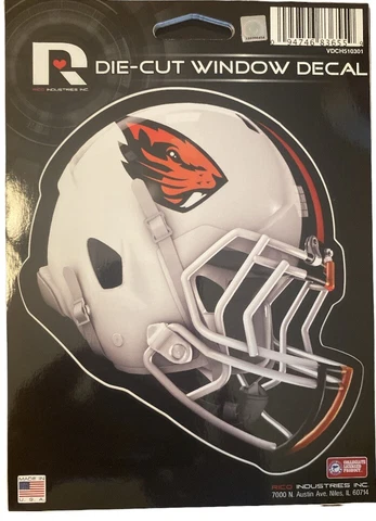 NCAA Oregon State Beavers 6” Helmet Shaped Decal Cover