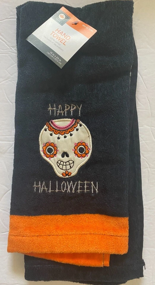 Target Halloween Toalla de Mano 15X25 Pociones Azúcar Calavera Brujas NUEVO Foto 1 de 1