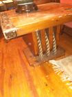 Vintage WWII Liberty Ship Hatch Door Cover Side Table  Nautical with Rope