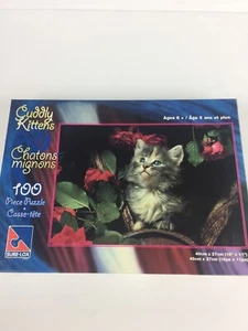 Cuddly Kittens 100 Piece Puzzle 16" x 11" Sure Lox Age 6+ New Sealed - Picture 1 of 11