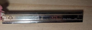Vintage Silver Metal Support to Girl Scouts Golden Rule 12" Ruler Used - Picture 1 of 4