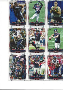 2014 Topps Houston Texans Team Set Foster Andre Johnson J.J Watt Clowney RC 15 - Foto 1 di 1