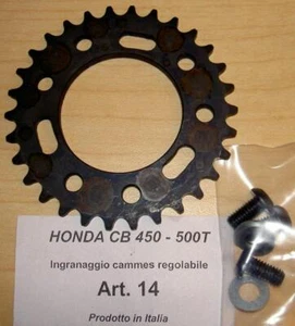 Honda CB450 500T 1968-74 Cappellini piñón ajustable al árbol de levas indexado # 14 - Imagen 1 de 1