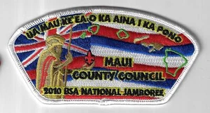 Maui County Council 2010 BSA National Jamboree WHT Bdr. [ND-2716] - Picture 1 of 1