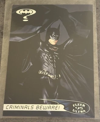 1995 Fleer Ultra #6 Batman Forever Criminals Beware Trading Card | Val Kilmer DC - Image 1 of 2