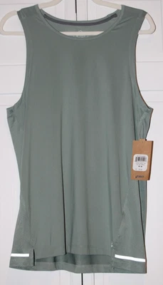 ASICS VERDE SALVIA TANQUE DE MEDIOS MIXTOS REFLECTANTE TAMAÑO MEDIANO NUEVO CON ETIQUETAS VENTA AL POR MENOR $35 Foto 1 de 2