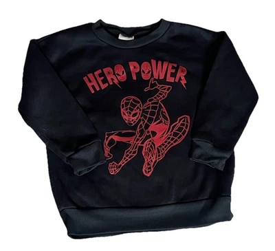 Suéter Pullover Marvel Spiderman Hero Power Cuello Redondo Niños Talla 5 Foto 1 de 4
