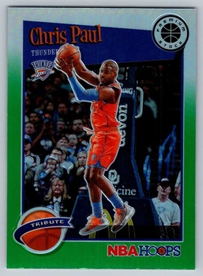 Panini NBA Hoops Premium Stock 2019-20 verde Prizm #288 Chris Paul OKC Thunder Foto 1 de 2