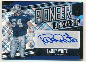 RANDY WHITE 2019 PANINI UNPARALLELED PIONEER PENMANSHIP AUTOGRAPH GOLD AUTO #/25 - Picture 1 of 2