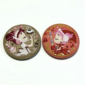 Ojamajo Doremi Embroidered Can Badge Set Of 2 Pop - Picture 1 of 1