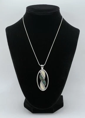 Collar Colgante Lia Sophia Abulón Concha Tono Plata Joyería Cuentas Genuinas Usado en Excelente Condición Foto 1 de 4