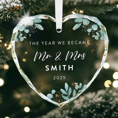 Personalised First Christmas As Mr and Mrs Year We Got Married With Gift Bag - Image 1 of 4