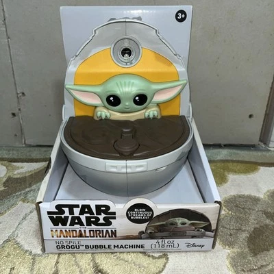 NUEVA Máquina de Burbujas Star Wars The Mandalorian Grogu Baby Yoda CON BURBUJAS Foto 1 de 2