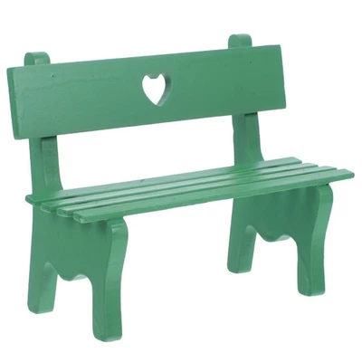  Plattformbank Fee Miniatur Möbel Miniatursitzbank Zubehör Wooden Bench - Bild 1 von 4