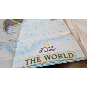 Vintage national Geographic The World Poster 2003 - Picture 1 of 3