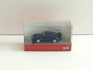 Porsche 911 Turbo, blue metallic - 1:87 (Herpa item: 030601-002)
