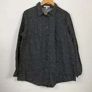 Camisa con botones a lunares Woman Within para mujer talla grande 18/20 - Imagen 1 de 6