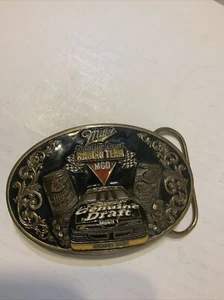 VTG RARE Miller Genuine Draft Racing Team Grand Prix Belt Buckle by Bergamot USA - Picture 1 of 8