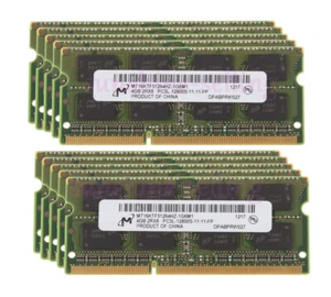 Micron Kits 10X 4GB 2Rx8 PC3L-12800S DDR3 1600Mhz CL11 Laptop Memory SODIMM #a22 - Picture 1 of 8