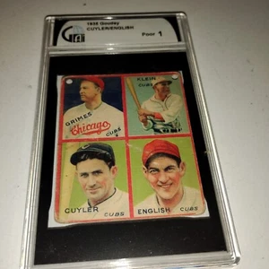 1935 Goudey 4-in-1  Chuck Klein Kiki Cuyler Gai 1 - Picture 1 of 3