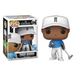 Funko POP Tiger Woods Blue Shirt #04 Exclusive - Golf - Figurine Vinyle - Imagen 1 de 2