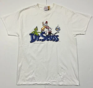 Vintage Dr. Seuss T Shirt XL 1998 Grinch Sam I Am Cat In Hat Graphics Spellout - Picture 1 of 7