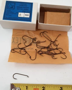 100 Partridge L2A size 4 Wet Fly Hooks Captain Hamilton Bend Fly Tying Hooks - Imagen 1 de 3