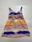 Lululemon Cool Racerback Beacher Stripe White Iris Flower size 10