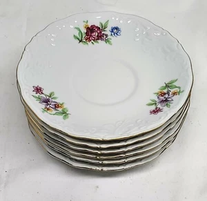 PLATILLOS WALBRZYCH DE COLECCIÓN - FLOR DE MEISEN - COMO NUEVOS - 6 DISPONIBLES - Imagen 1 de 3