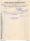 1924 SOCIETE FRANCAISE D ALLIAGES DE METAUX A PARIS-M. BONTEMPS A PARTHENAY