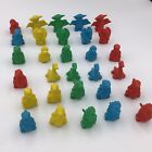 Vintage Dinosaur Erasers Miniature Rubber Toys Multicolored Lot of 30