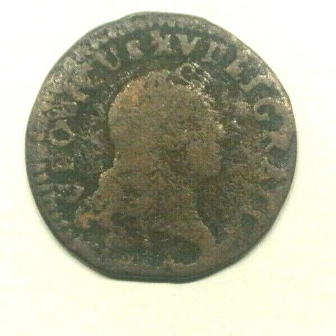 KING LOUIS XV  LIARD 1721  Besancon RARE  circula ( CANADA and  LOUISSIANE ) Cover