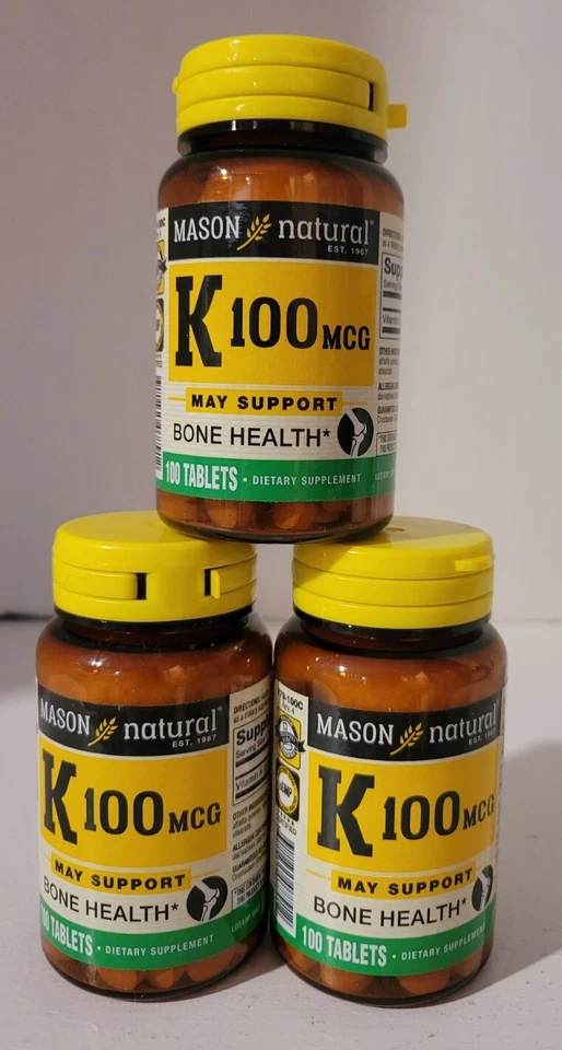 Mason Natural Vitamin K 100mcg Tablets 100 EA
