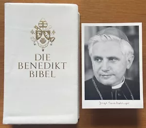 Papst Pope Benedikt Kard. Ratzinger signiert Unterschrift signed Autogramm Karte - Bild 1 von 11