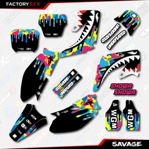 Kit graphique CMJN Savage Camo Racing pour Honda Cr125 Cr250 02-07 CR 125 250 - Photo 1/2