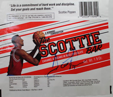 Scottie Pippen Signed Chicago 6x7 Morley Candy Wrapper RARE AUTOGRAPH JSA Letter