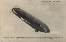 CPA History of Aviation - Le Irigeable Militaire LA REPUBLIQUE (125588)