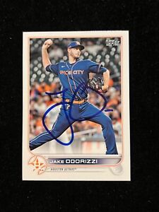 JAKE ODORIZZI Signed Autographed Topps 2022 Update Series Card HOU Astros #US229