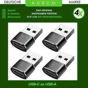 4x USB A auf USB C Adapter OTG - USB Stick Laptop Samsung Xiaomi MacBook Buchse - Afbeelding 1 van 6