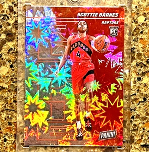 SCOTTIE BARNES 2021-22 PANINI PLAYER OF THE DAY KABOOM! #d /99 ROOKIE CARD (RC) - Picture 1 of 6
