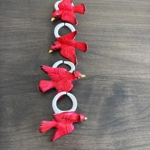 Juego de 4 servilleteros cardenales de porcelana Tokai decoración de mesa porcelana de hueso - Imagen 1 de 4